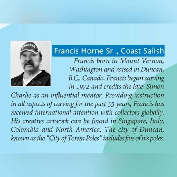 'Eagle' Pin Indigenous Design by Francis Horne Sr., Coast Salish - Picture 3 of 3